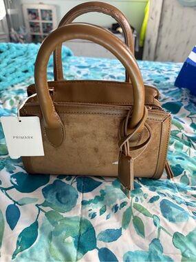 Primark Brown Structured Satchel Handbag